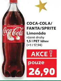 Kaufland COCA-COLA/ FANTA/SPRITE Limonáda nabídka