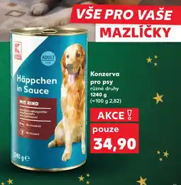 Kaufland Konzerva pro psy nabídka