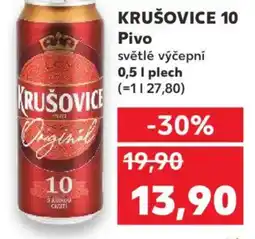 Kaufland KRUŠOVICE 10 Pivo nabídka