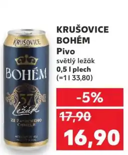 Kaufland KRUŠOVICE BOHÉM Pivo nabídka