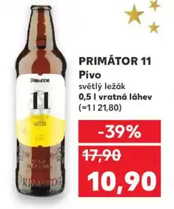 Kaufland PRIMÁTOR 11 Pivo nabídka