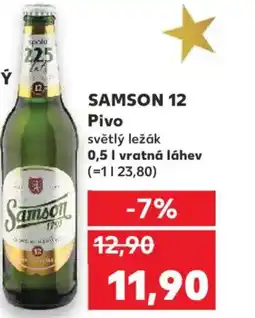 Kaufland SAMSON 12 Pivo nabídka