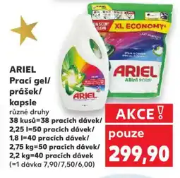 Kaufland ARIEL Prací gel/ prášek/ kapsle nabídka