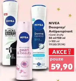 Kaufland NIVEA Deospray/ Antiperspirant nabídka