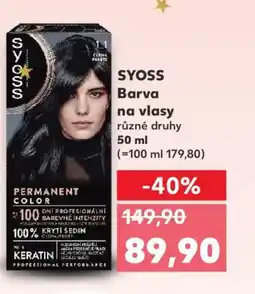 Kaufland SYOSS Barva na vlasy nabídka