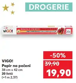Kaufland VIGO! Papír na pečení nabídka