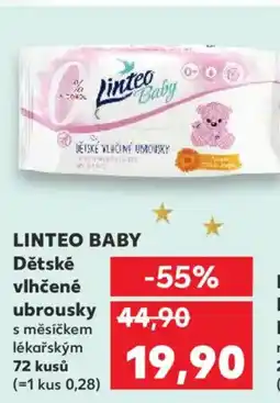 Kaufland LINTEO Baby Dětské vlhčené ubrousky nabídka