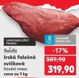 Kaufland Irská falešná svíčková nabídka