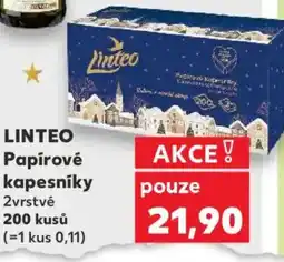 Kaufland LINTEO Papírové kapesníky nabídka