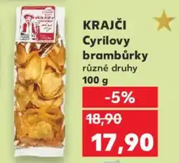 Kaufland KRAJČI Cyrilovy brambůrky nabídka