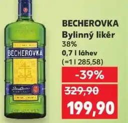 Kaufland BECHEROVKA Bylinný likér nabídka