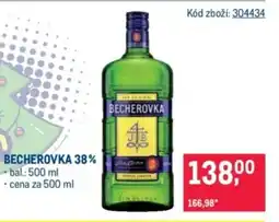 Makro Becherovka 38% nabídka