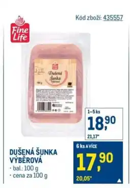 Makro Dušená šunka výběrová nabídka