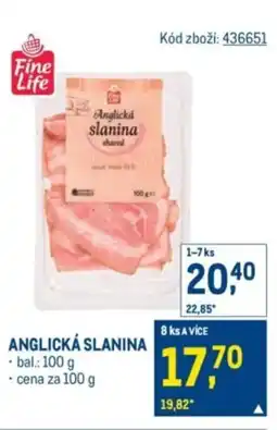 Makro Anglická slanina nabídka