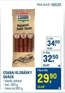 Makro Csabai klobásky snäck nabídka