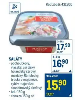 Makro Saláty nabídka