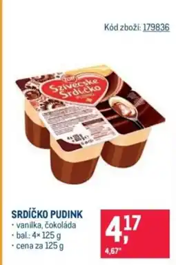 Makro Srdíčko pudink nabídka