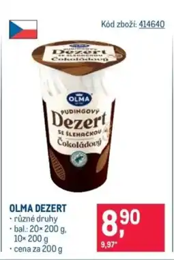 Makro OLMA Dezert nabídka