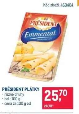 Makro Président plátky nabídka