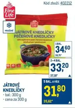 Makro Játrové knedlíčky nabídka