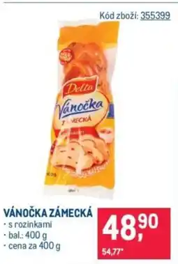 Makro Vánočka zámecká nabídka