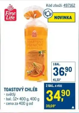 Makro Toastový chléb nabídka