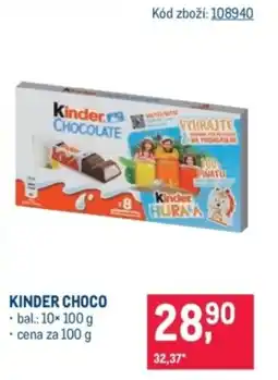 Makro Kinder choco nabídka