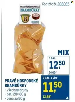 Makro Pravé hospodské brambůrky nabídka