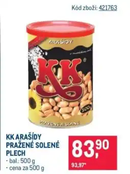 Makro KK Arašidy pražené solené plech nabídka