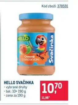Makro Hello svačinka nabídka