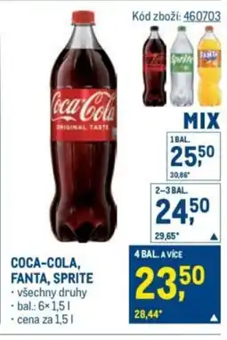 Makro COCA-COLA, FANTA, SPRITE nabídka