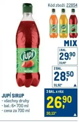 Makro Jupí sirup nabídka