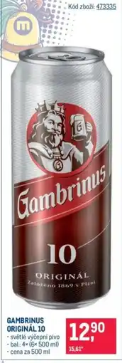 Makro Gambrinus Originál 10 nabídka