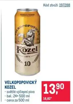 Makro Velkopopovický Kozel nabídka