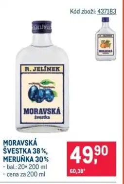 Makro Moravská švestka 38%, meruňka 30% nabídka