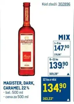Makro Magister, dark, caramel 22% nabídka