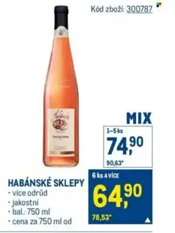 Makro Habánské sklepy nabídka