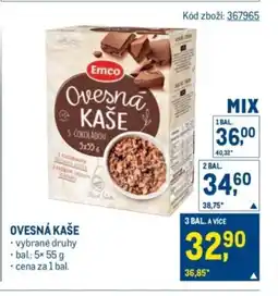 Makro Ovesná kaše nabídka