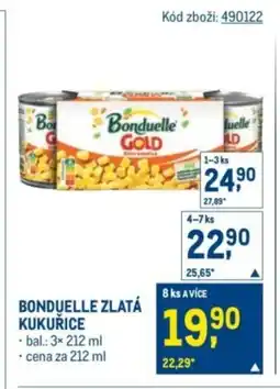 Makro Bonduelle zlatá kukuřice nabídka