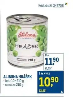 Makro Alibona Hrášek nabídka