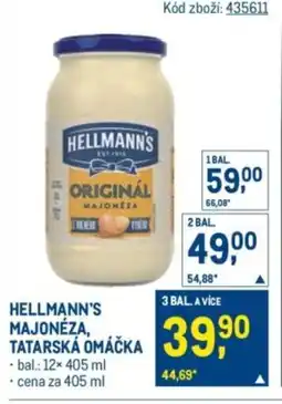 Makro Hellmann's Majonéza, tatarska omáčka nabídka