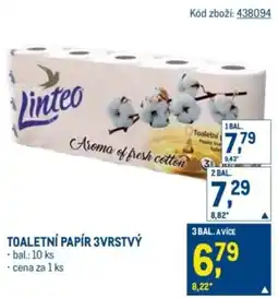 Makro Linteo Toaletní papír 3vrstvý nabídka