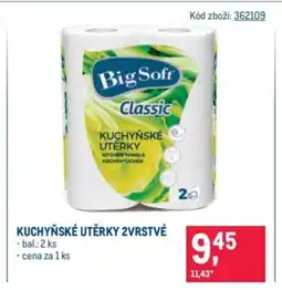 Makro Big Soft Kuchyňské utěrky 2vrstvé nabídka