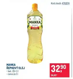 Makro Manka řepkový olej nabídka