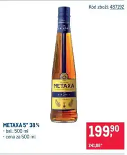 Makro Metaxa 5* 38% nabídka