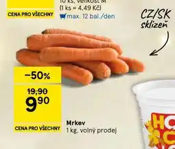 Tesco Mrkev nabídka