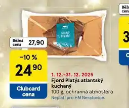 Tesco Fjord platýs atlantský kuchaný nabídka