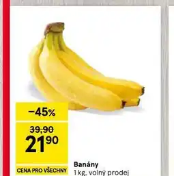 Tesco Banány nabídka