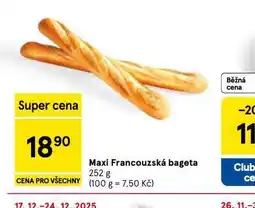 Tesco Maxi francouzská bageta nabídka