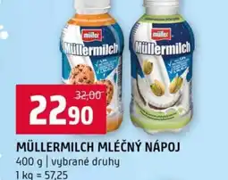 Terno Müllermilch mléčný nápoj nabídka